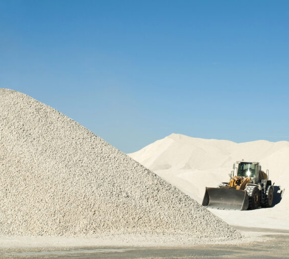 Excavator Limestone Quarry (1)